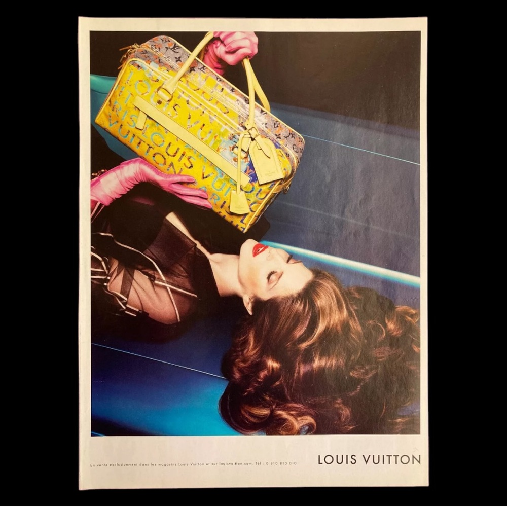 Original 2008 Louis Vuitton Stephanie Seymour Vintage Luxury Advertisement